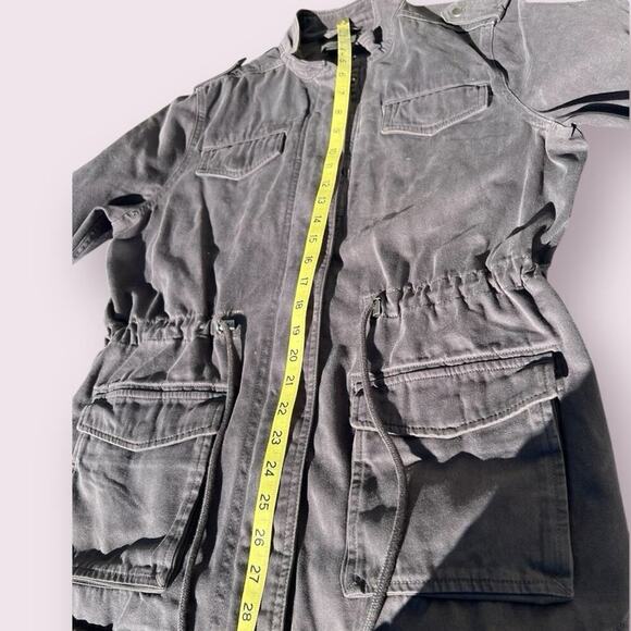 Lucky Brand – live in love women’s size L gray jacket with drawstring waist - Picture 7 of 11